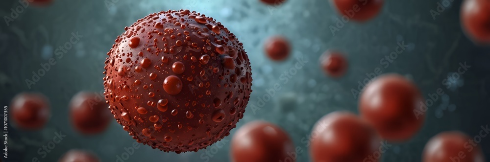 Red spheres textured background, floating red bubbles Red spheres textured background, floating red bubbles
