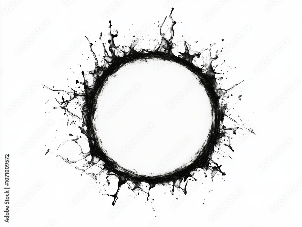 Abstract Ink Circle Abstract Ink Circle