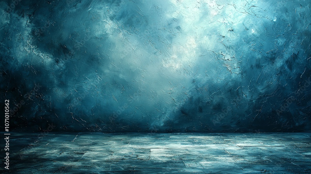 Abstract blue textured background with a smooth floor, ideal for presentations or displays. Abstract blue textured background with a smooth floor, ideal for presentations or displays.