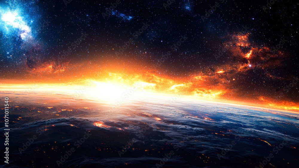 The horizon stretches to the stars, symbolizing limitless possibilities and the vast expanse of opportunity The horizon stretches to the stars, symbolizing limitless possibilities and the vast expanse of opportunity