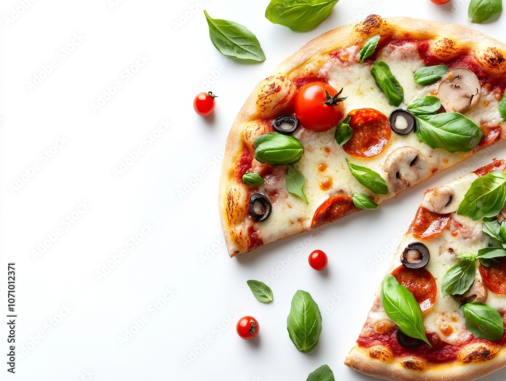 Delicious Pizza Slices Ready to Eat