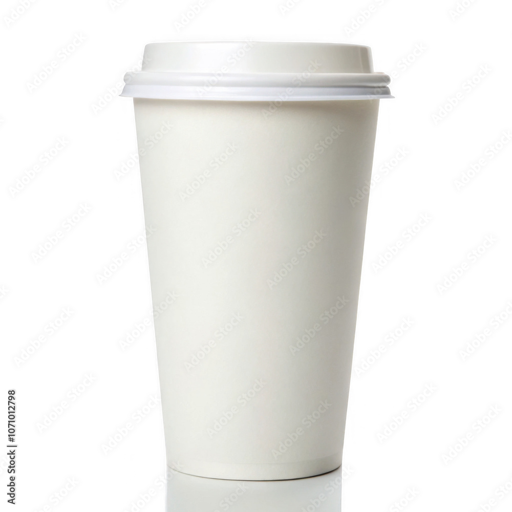 Recyclable paper coffee cup isolated on a transparent background, png Recyclable paper coffee cup isolated on a transparent background, png