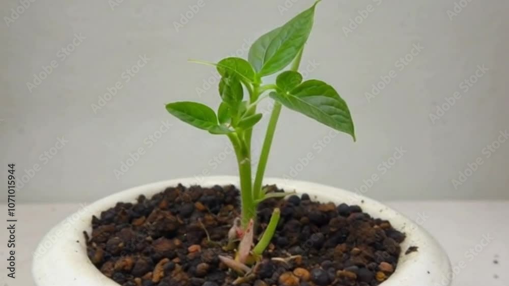 Realistic 4K Timelapse of Pea Plant Growth From Seed to Vibrant Leafy