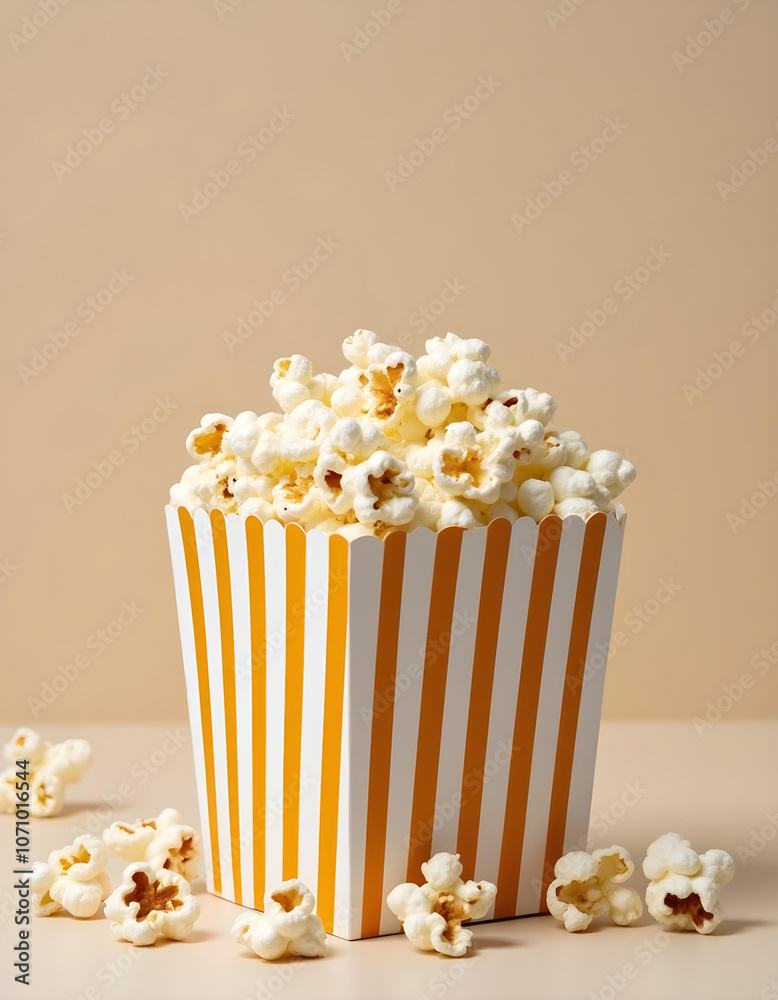 Mockup of popcorn Dramatic Details high resolution and saturation Mockup of popcorn Dramatic Details high resolution and saturation