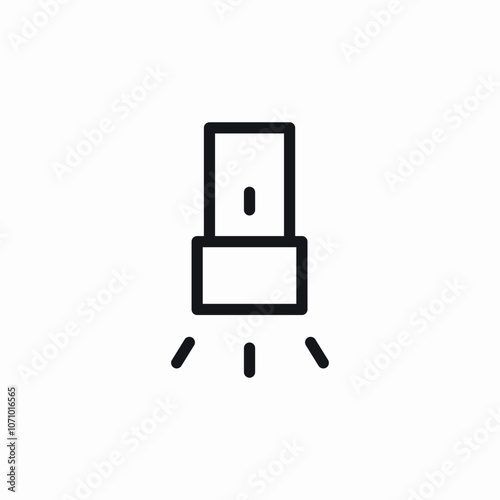 flashlight light icon sign vector