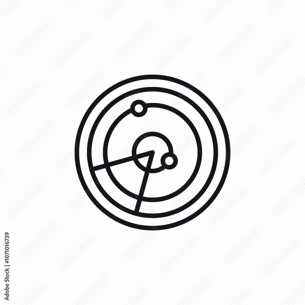 radar sea location icon sign vector radar sea location icon sign vector