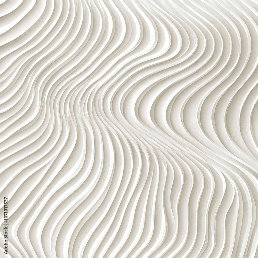 Elegant White Wave Design