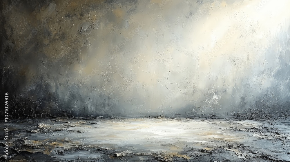 An abstract painting featuring a blend of soft colors and textures, evoking tranquility. An abstract painting featuring a blend of soft colors and textures, evoking tranquility.