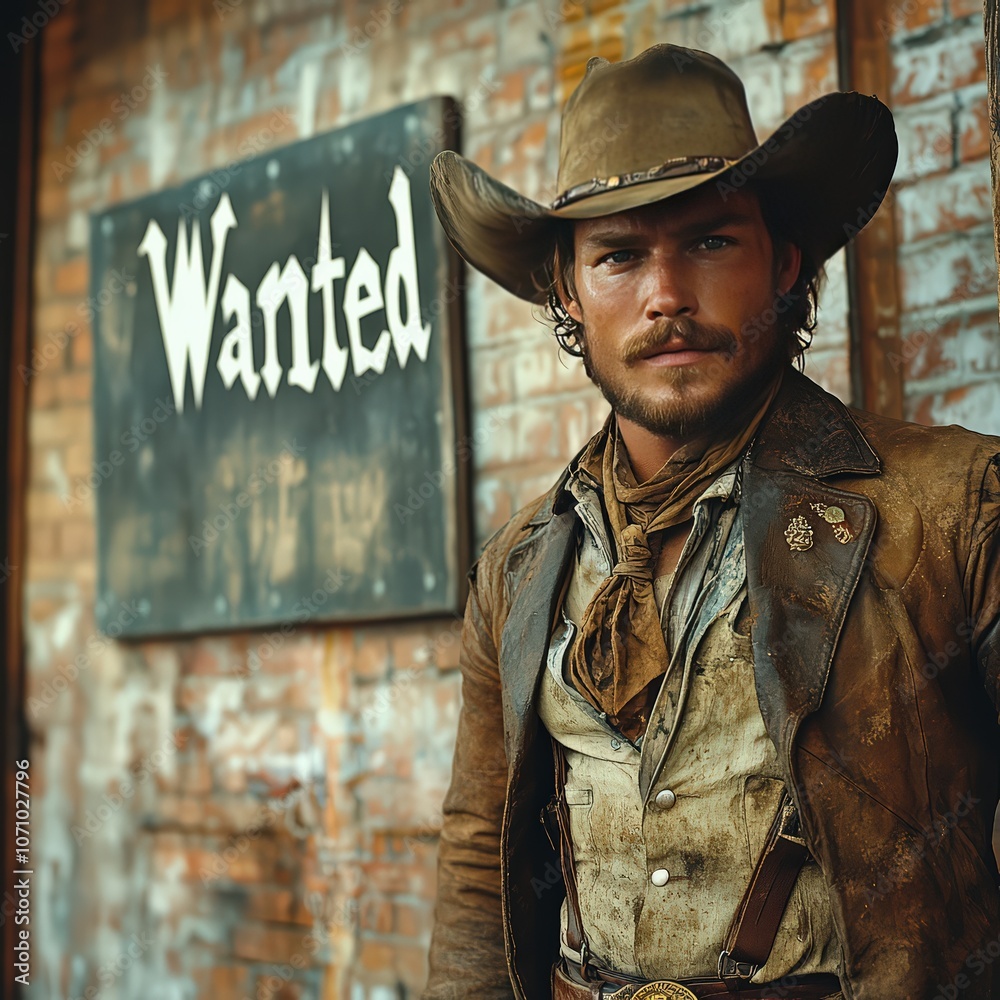 Obraz premium Cowboy poster with 