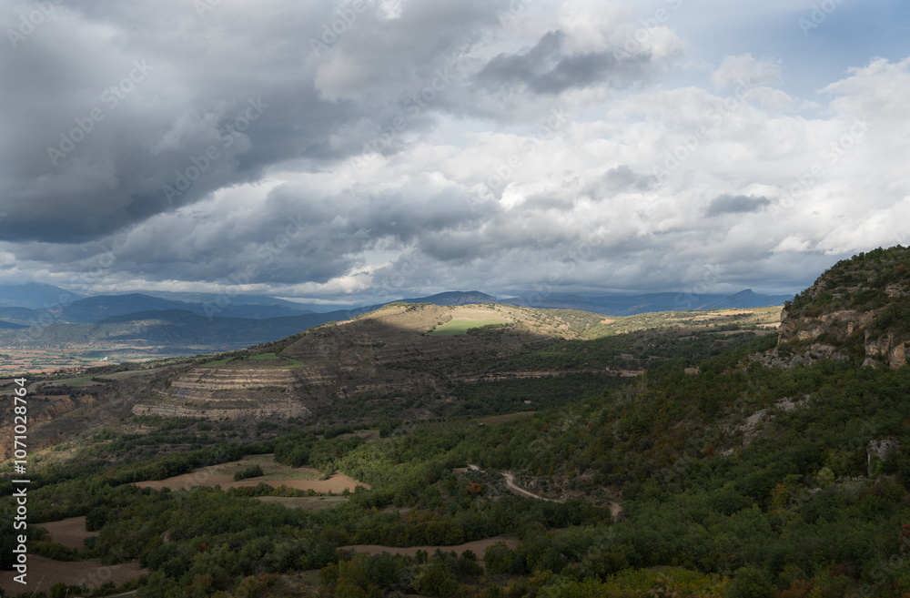 Views from the road that goes up to the village of Llimiana, Pallars Lluça, Lleida Views from the road that goes up to the village of Llimiana, Pallars Lluça, Lleida