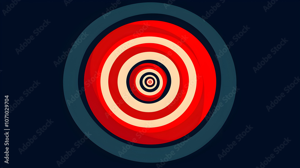 Vibrant Red Abstract Circle Pattern Wallpaper with Modern Graphic Design