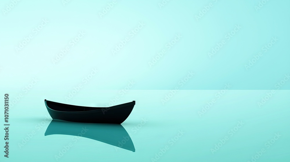 Small boats bobbing on blue ocean waters Small boats bobbing on blue ocean waters