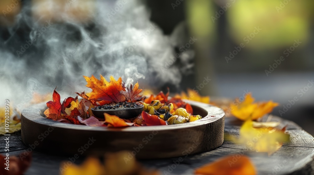Autumn Leaves and Smoke Autumn Leaves and Smoke