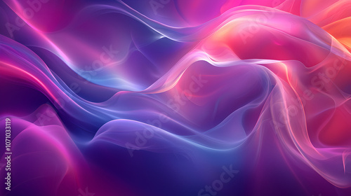 Wallpaper Mural Colorful Abstract Wallpaper with Fluid Waves and Vibrant Gradient Patterns in Purple Pink and Blue Torontodigital.ca