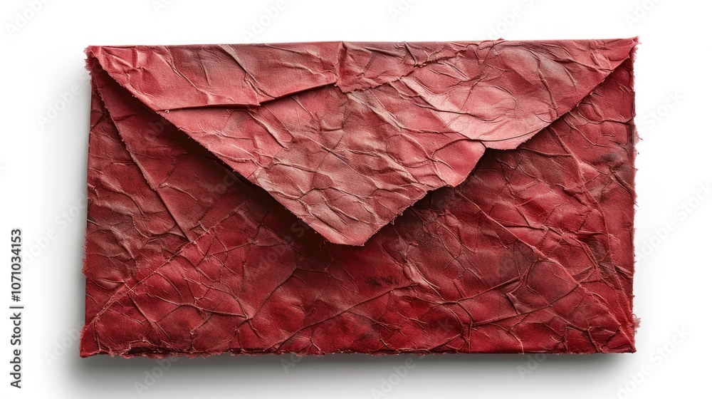 Red Crumpled Envelope Red Crumpled Envelope