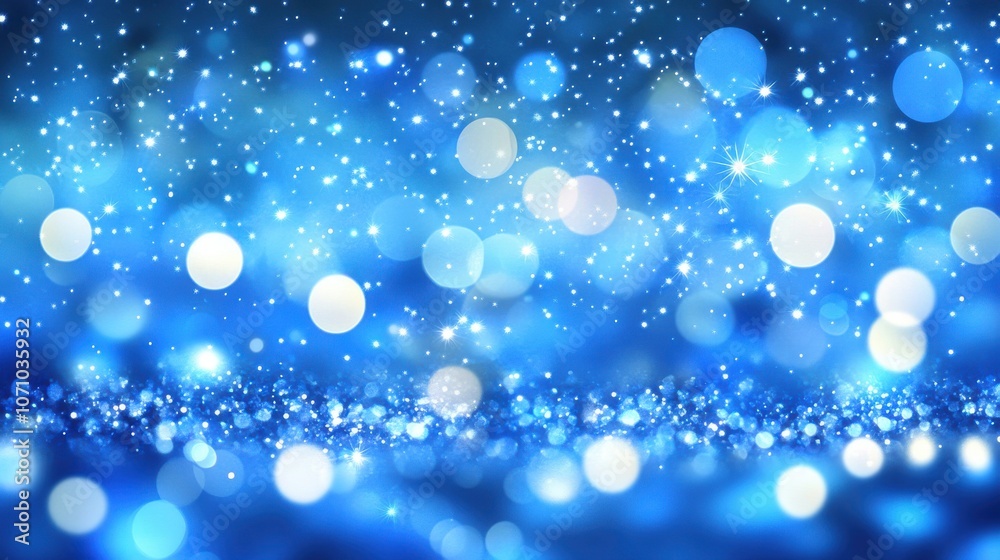 A mesmerizing blue background adorned with shimmering bokeh lights, creating a calm and ethereal atmosphere. A mesmerizing blue background adorned with shimmering bokeh lights, creating a calm and ethereal atmosphere.