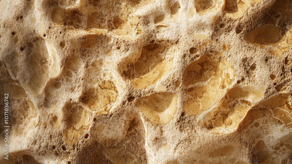 Closeup texture of a light brown rock with a rough surface. Closeup texture of a light brown rock with a rough surface.