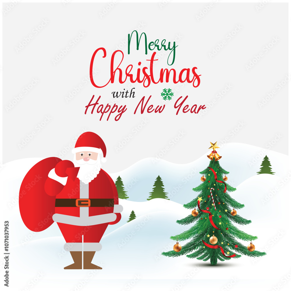 Christmas day with happy new year card background. Christmas day with happy new year card background.