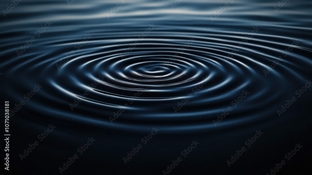 Close-up of tranquil water ripples creating a serene and calming effect in shades of blue. Close-up of tranquil water ripples creating a serene and calming effect in shades of blue.