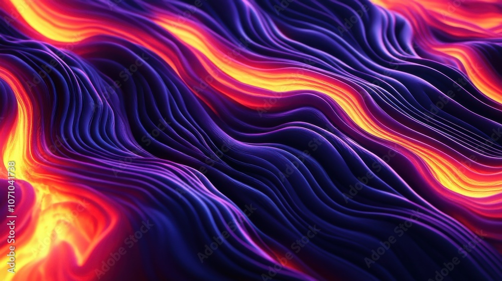 Vibrant abstract waves in shades of purple and orange create a dynamic, flowing texture reminiscent of fluid motion. Vibrant abstract waves in shades of purple and orange create a dynamic, flowing texture reminiscent of fluid motion.
