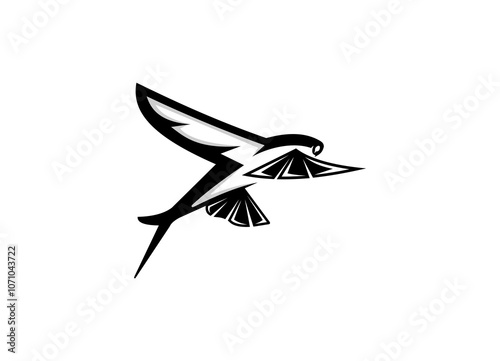 Awesome  Australia flying fish Logo Design Vector Silhoutte