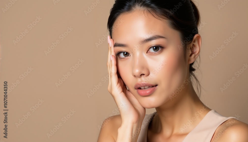 A captivating portrait of a young woman with natural makeup, exuding elegance and confidence. Her serene expression and soft lighting create a harmonious and sophisticated atmosphere.
A captivating portrait of a young woman with natural makeup, exuding elegance and confidence. Her serene expression and soft lighting create a harmonious and sophisticated atmosphere.