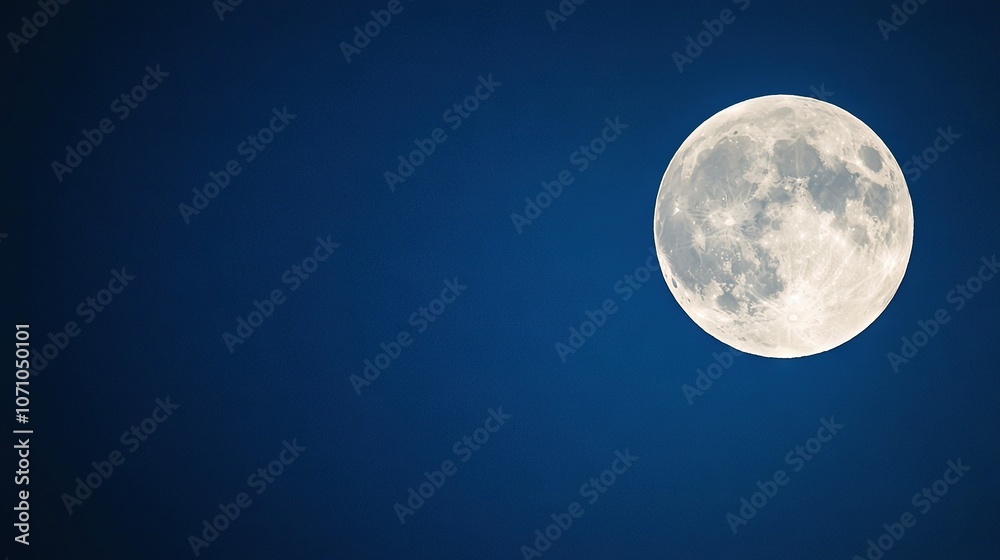 A full moon in a blue sky with two planes in the foreground A full moon in a blue sky with two planes in the foreground
