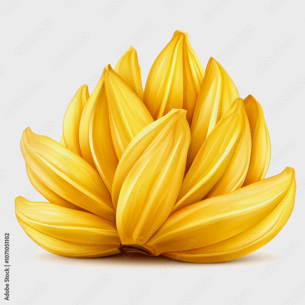 Vibrant and fresh jackfruit on a clean white background, showcasing its unique texture and appealing yellow color. Ideal for culinary and nutrition themes. Vibrant and fresh jackfruit on a clean white background, showcasing its unique texture and appealing yellow color. Ideal for culinary and nutrition themes.