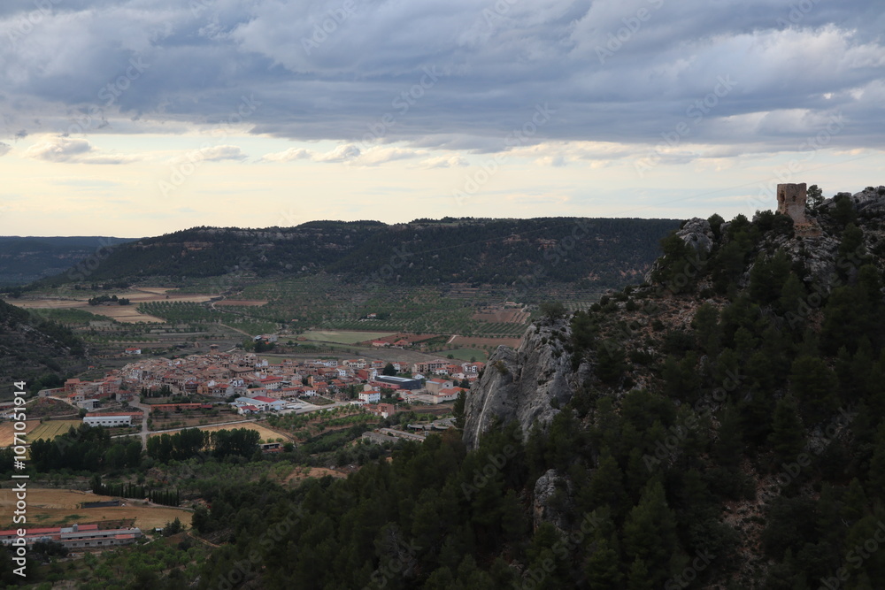 Obraz premium Vista de Fuentespalda, Matarraña, Teruel