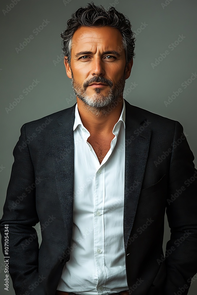 Handsome businessman dressed in an official suit portrait Handsome businessman dressed in an official suit portrait