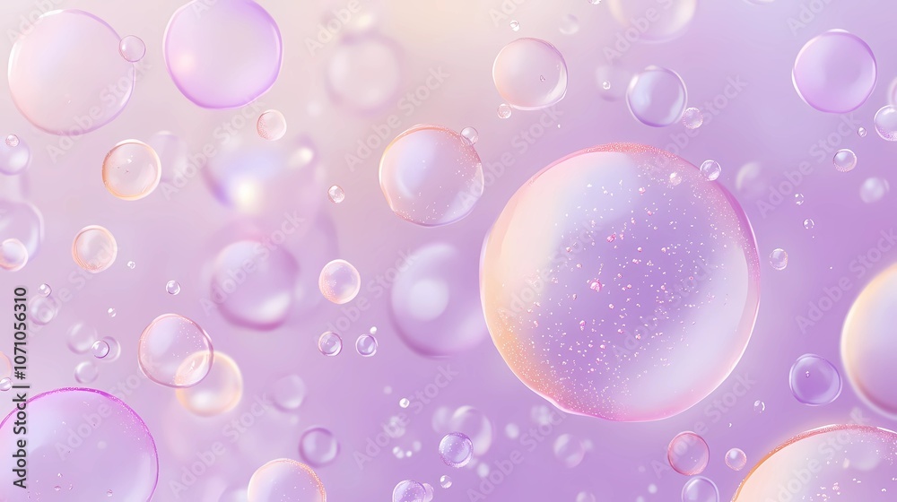 Multicolored bubbles floating against a blurred backdrop, radiating soft pastel tones with bright highlights, suitable for whimsical backgrounds and artistic compositions Multicolored bubbles floating against a blurred backdrop, radiating soft pastel tones with bright highlights, suitable for whimsical backgrounds and artistic compositions