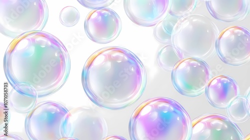 Soft, translucent soap bubbles layered in a gentle pattern, illuminated by warm light, creating a soothing, calming background for artistic projects