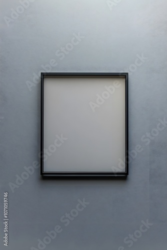 A minimalist square frame with clean lines and subtle shading