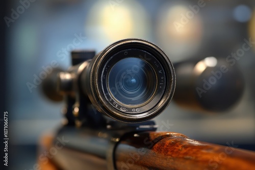 4 12x rifle scope with parallax adjustment dial photo