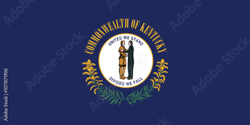 Photos Normal flag of the United States of America federal state of KENTUCKY