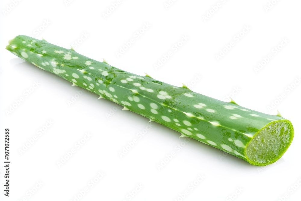 Complete aloe vera plant on white background with clipping path Complete aloe vera plant on white background with clipping path