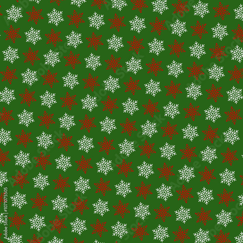 Winter Snowflakes Festive Gift Wrap Winter Holidays Card Yuletide Pattern Kwanzaa Design Hanukkah Happy Holidays Seasons Greetings 1134