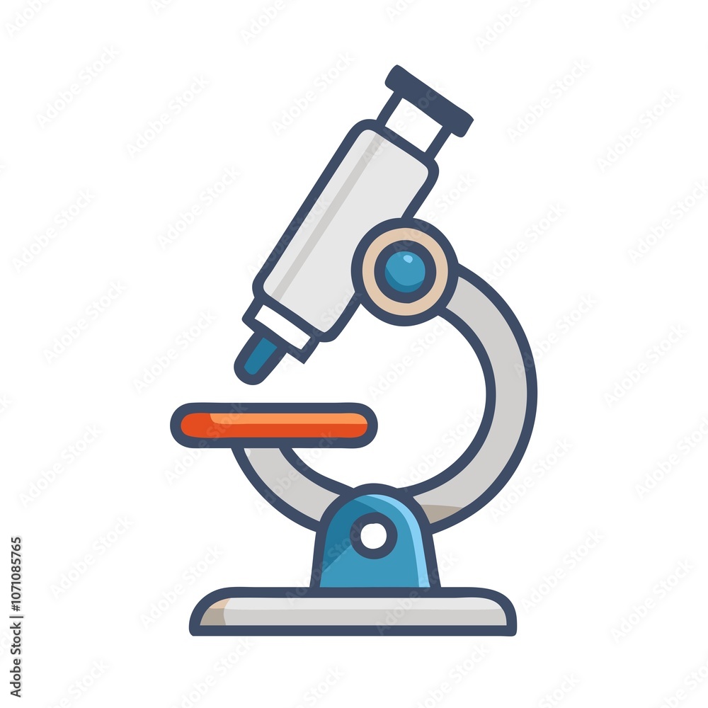 microscope isolated on white microscope isolated on white