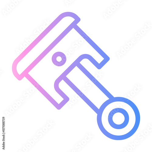 piston Line Gradient Icon
