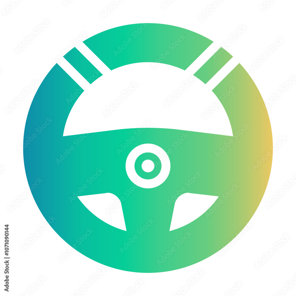 steering wheel Gradient icon steering wheel Gradient icon