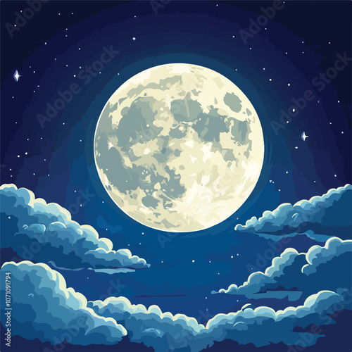 Moon Viewing Fifteen Nights Night Sky Background