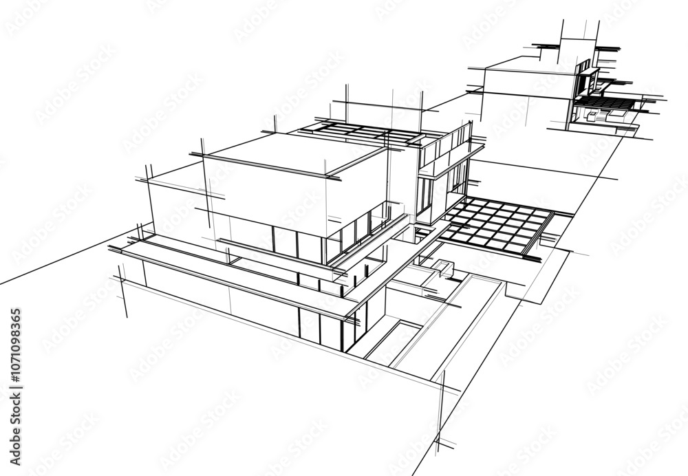 Obraz premium building sketch