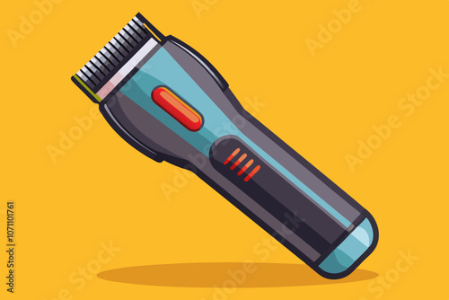 Modern hair clipper wireless vector art illustration