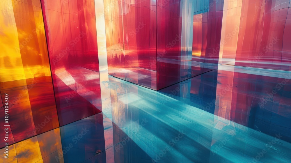 Abstract Reflective Interior Abstract Reflective Interior