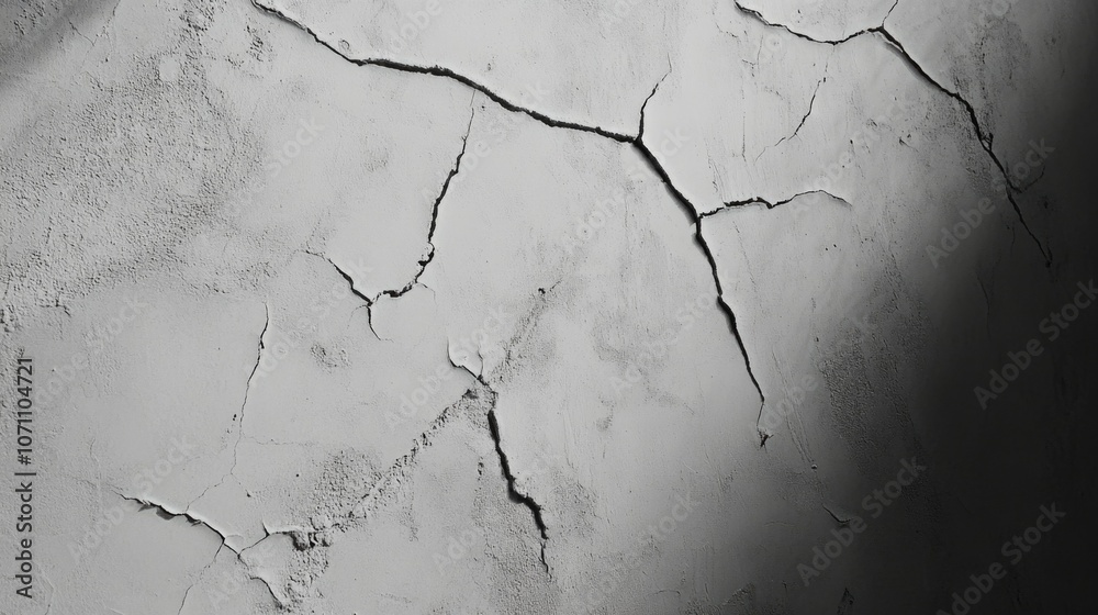 Obraz premium Creepy Cracked Wall Texture