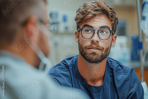 Compassionate Doctor Consoling Anxious Overweight Patient in Emergency Room Discussing Health Results