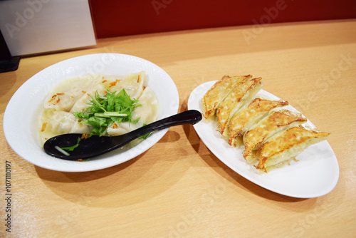 Gyōza (pan-fried style and boiled style) photo