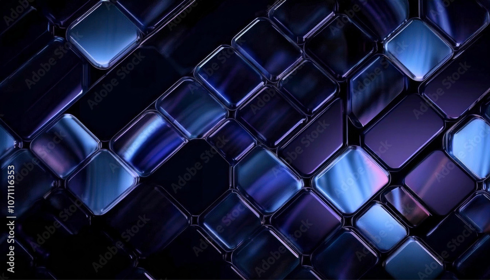 Rounded Rectangles with Sharp Geometric Accents on Dark Abstract Background Rounded Rectangles with Sharp Geometric Accents on Dark Abstract Background