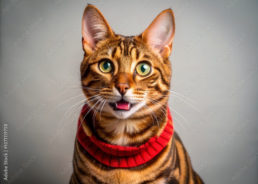 Portrait of a Happy Toyger Cat on a Transparent Background, Ideal for Cat Lovers and Pet Enthusiasts – Perfect for Digital Designs and Illustrations Portrait of a Happy Toyger Cat on a Transparent Background, Ideal for Cat Lovers and Pet Enthusiasts – Perfect for Digital Designs and Illustrations