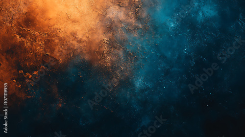 Dark grainy gradient background orange white blue teal blurred noise texture header poster banner landing page backdrop design